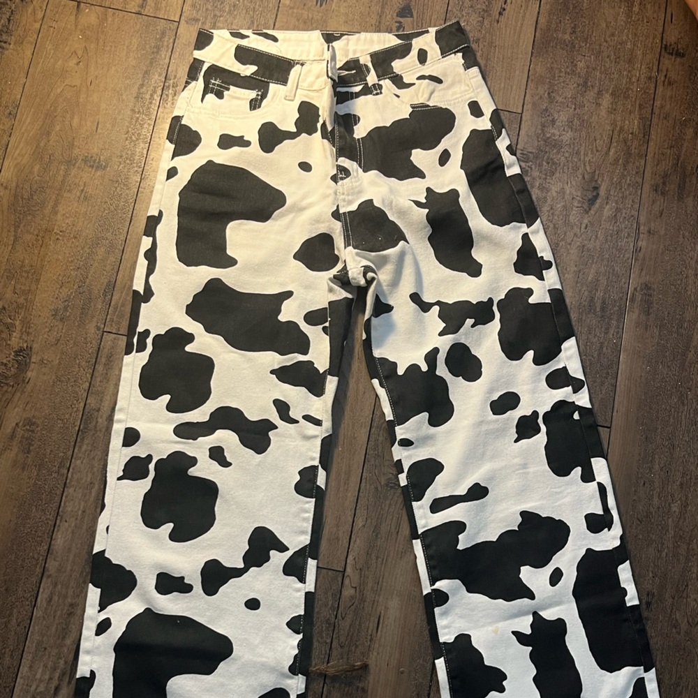 SHEIN cow print pants